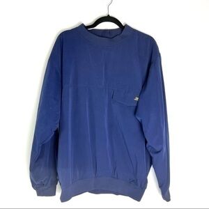 Tourney Mens Golf Pullover Windbreaker Blue 1897 Emblem Breathable Waterproof M